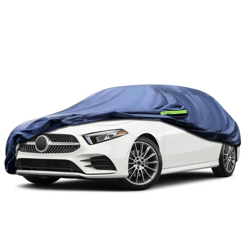 Svnqney Autoabdeckplane 10 Schichten Vollgarage Autoabdeckung Vollgarage Staubdicht Wasserdicht Autohülle Autoplane Car Cover für Benz C 2006-2022 von Svnqney