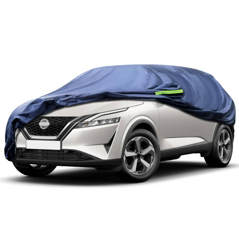 Svnqney Autoabdeckplane 10 Schichten Vollgarage Autoabdeckung Vollgarage Staubdicht Wasserdicht Autohülle Autoplane Car Cover für Nissan Qashqai 2006-2022 von Svnqney