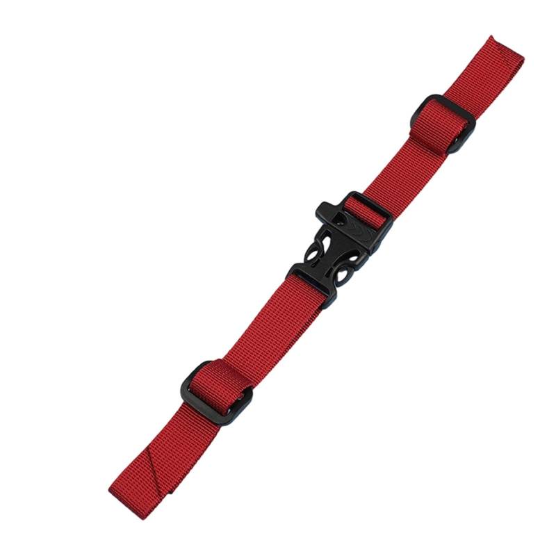 Swetopq Rucksack Verstellbarer Brustgurt Rucksackgurt Rucksack Brustgurt Verschluss Outdoor Schultergurt Fester Gürtel, rot, One size von Swetopq