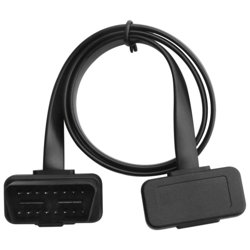 Swiixxer Auto Ellenbogen Obd2 16 Pin Stecker Auf Buchse Flach Diagnose Verlängerungs Kabel Stecker Verbindung von Swiixxer