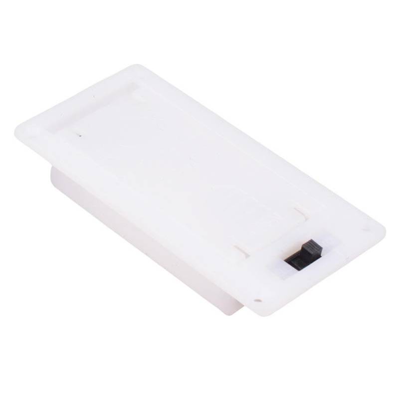AAA x 2 Scharnier weiß Batteriehalter mit Schalter von Switch Electronics