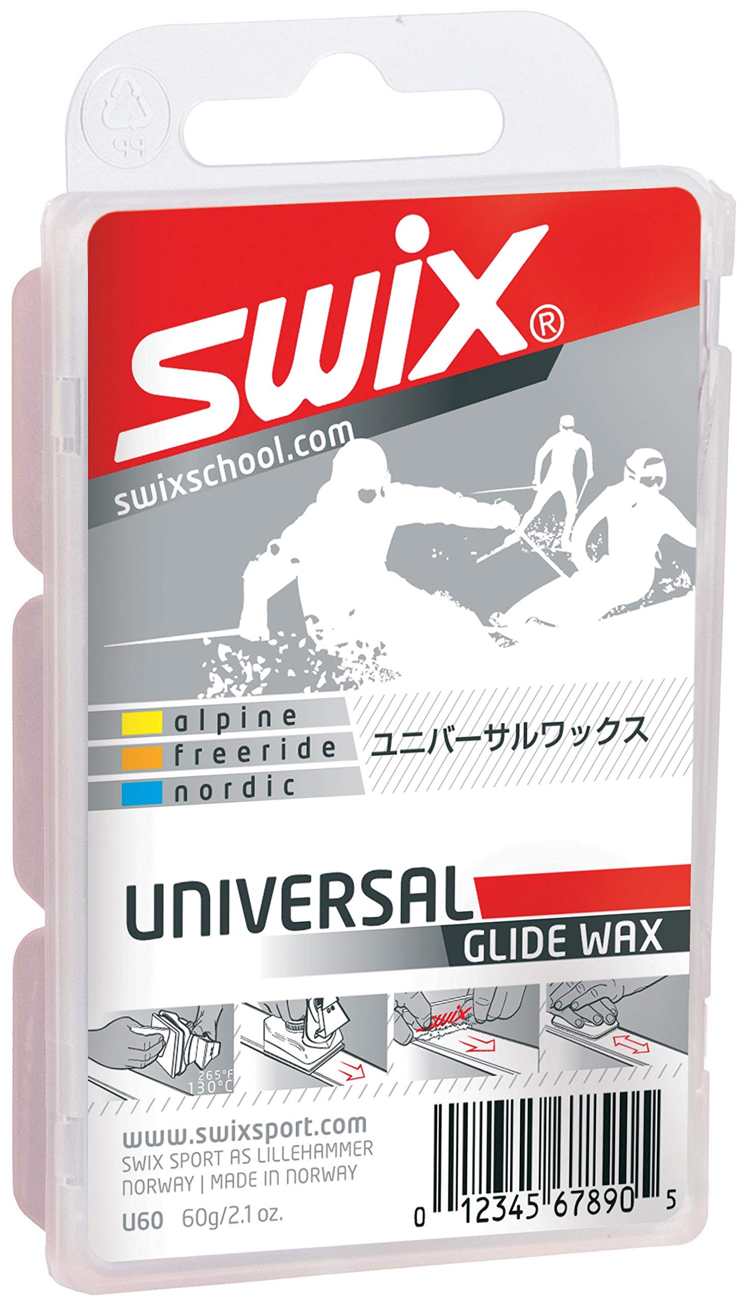 Swix Skiwachs, 60 g oder 180 g, Weiß, 60 g Swix Skiwachs, 60 g oder 180 g, Weiß, 60 g von Swix