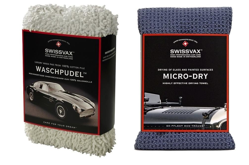 SWISSVAX SWIZÖL Car Wash Kit Einsteiger-Set mit Waschpudel und Micro Dry von SWISSVAX