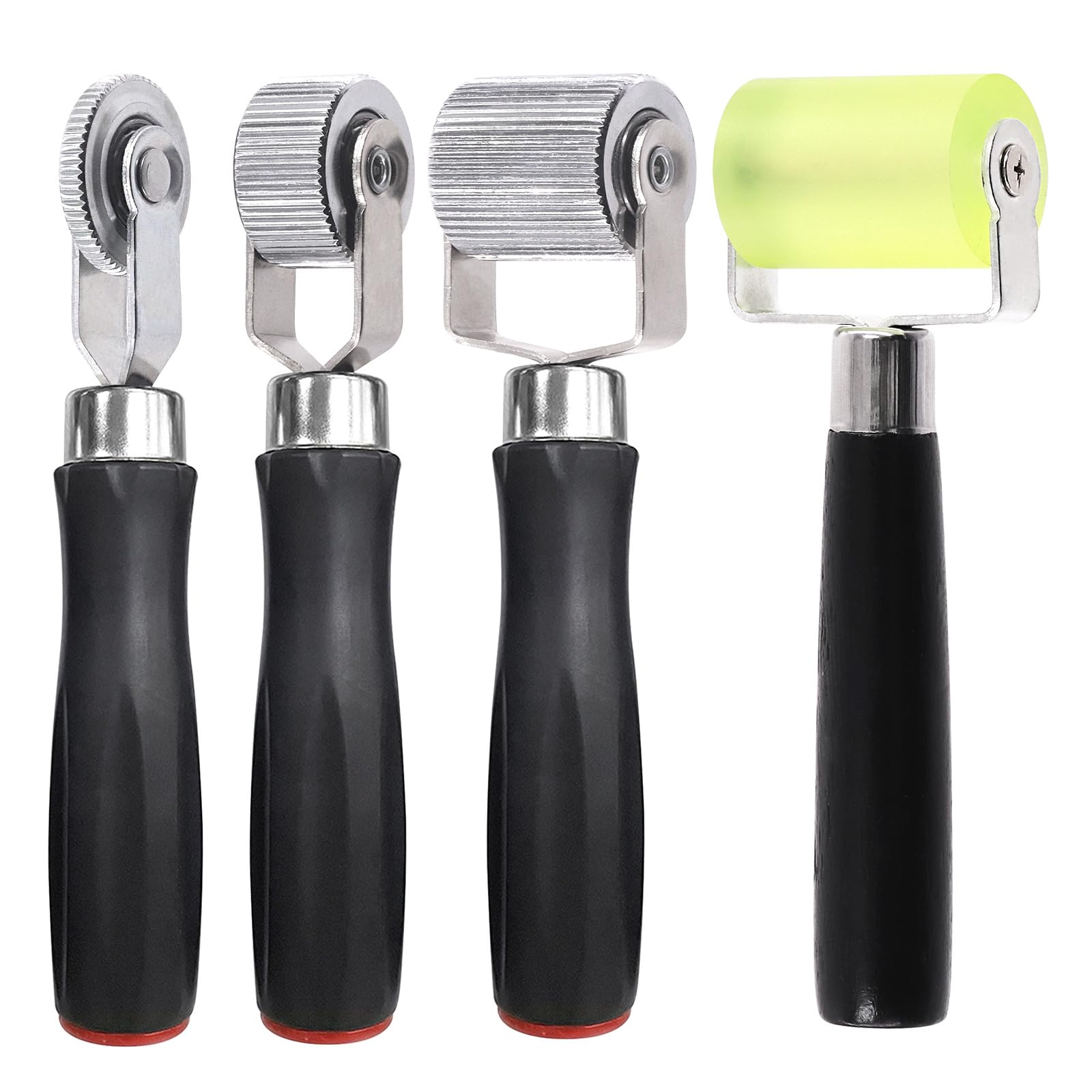 Swpeet 4Pcs 3Sizes Car Sound Deadening Roller Set, 6mm 20mm 40mm Metall Auto Noise Roller Installation Tool Seam Roller mit 66 Feet Aluminiumfolie Band Finishing Dichtungsband für Auto Sound Swpeet 4Pcs 3Sizes Car Sound Deadening Roller Set, 6mm 20mm 40mm Metall Auto Noise Roller Installation Tool Seam Roller mit 66 Feet Aluminiumfolie Band Finishing Dichtungsband für Auto Sound von Swpeet