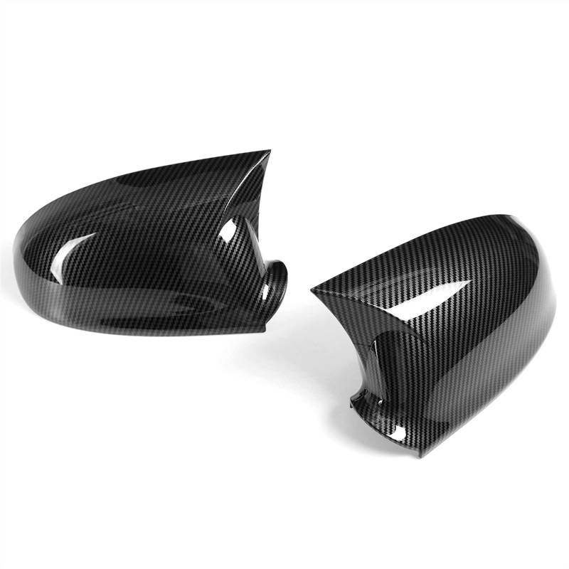 Auto Seite Hinten Flügel Spiegelkappen Links Rechts Rückspiegel Abdeckkappe Trim Für VW Für Golf 5 MK5 GTI R32 2003-2009 Auto Spiegelgehäuse (Color : Carbon Look) von Swyun