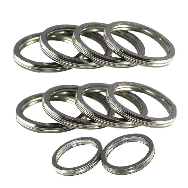 10PC Motorrad Auspuffrohr Header Dichtung for OD 32-55mm Motorrad Dirt ATV Straße Roller Vintage Motocross(49X40X5) von SxcXChAom