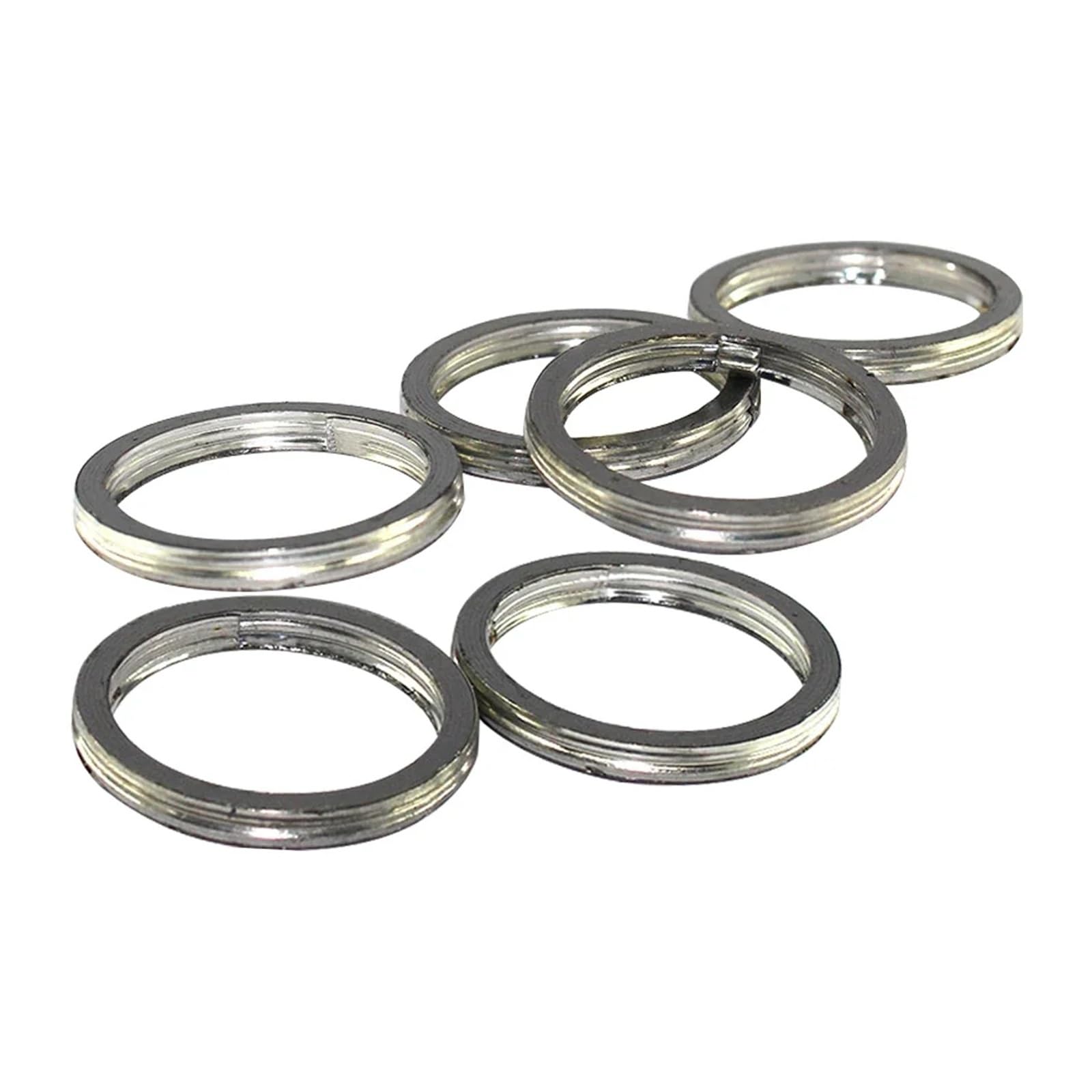 45mm Motorrad Schalldämpfer Auspuffrohr Header Dichtung for CRF250F CB1000 SXS1000 XR400R XR250R XR650R(6pcs) von SxcXChAom