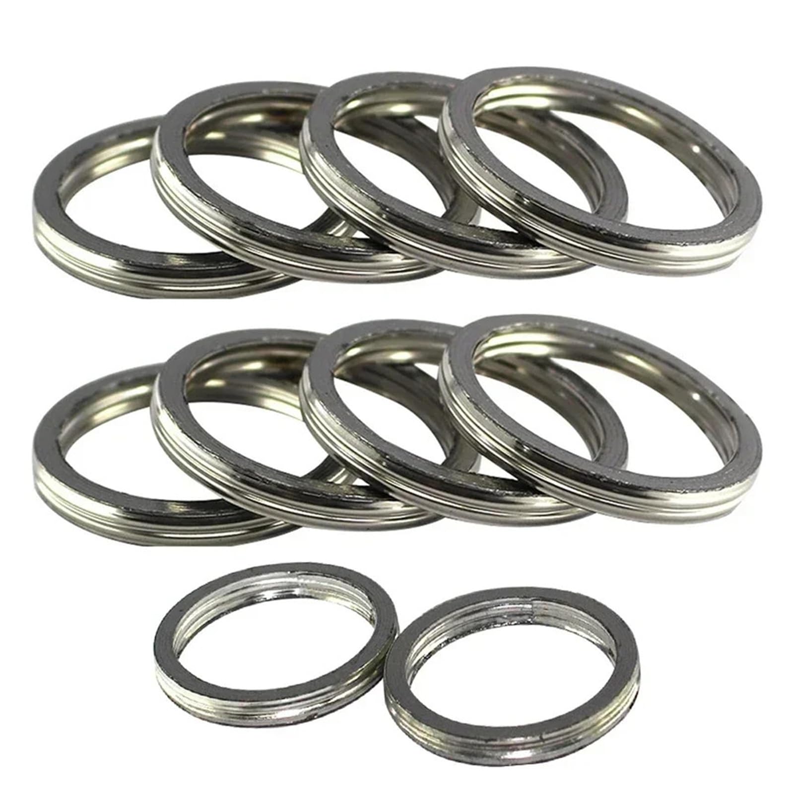 45mm Motorrad Schalldämpfer Auspuffrohr Header Dichtung for XR400R XR250R XR650R CRF250F CB1000 SXS1000(10pcs) von SxcXChAom
