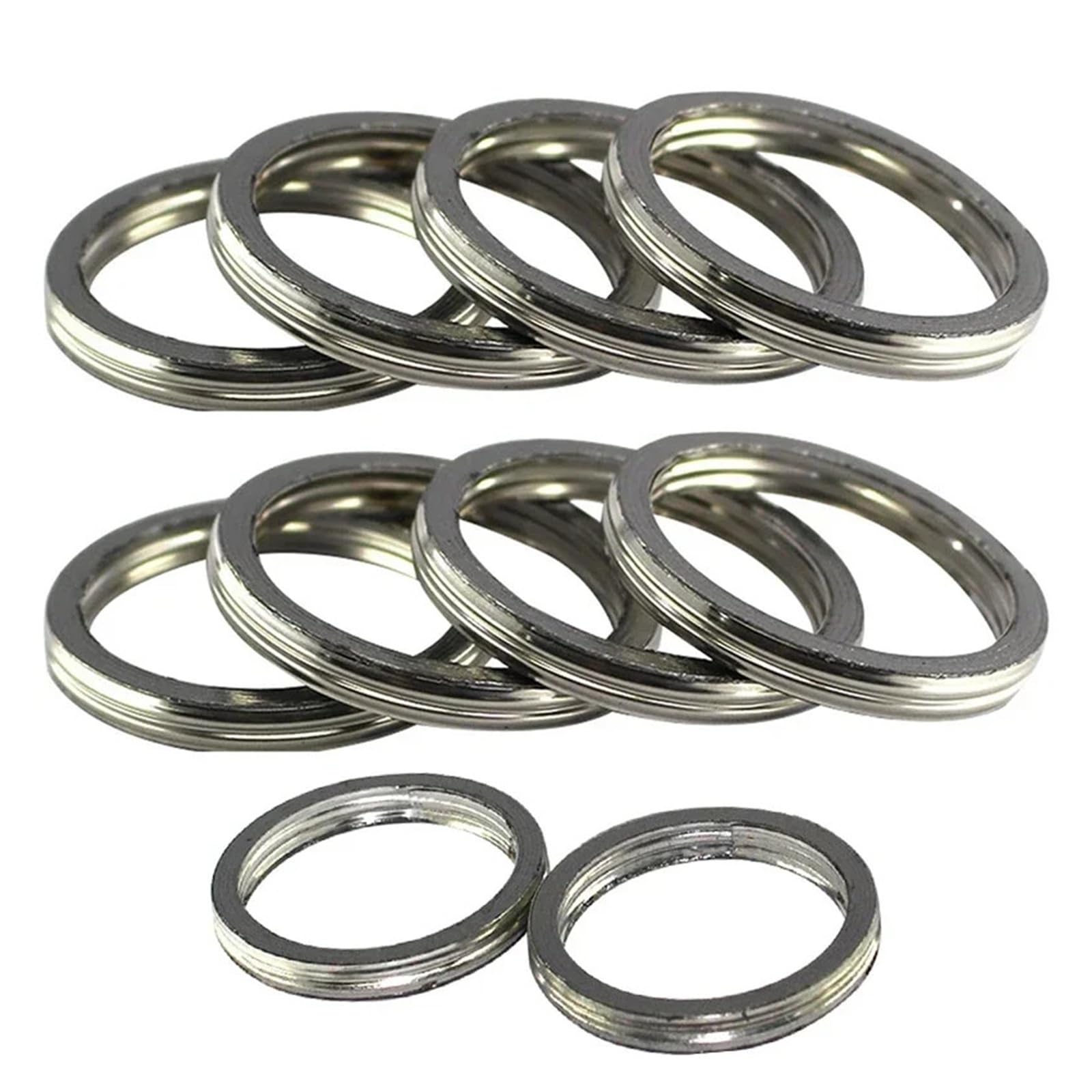45mm Motorrad Schalldämpfer Auspuffrohr Header Dichtung for XR400R XR250R XR650R CRF250F CB1000 SXS1000(10pcs) von SxcXChAom