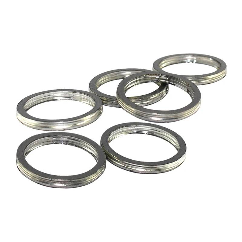 45mm Motorrad Schalldämpfer Auspuffrohr Header Dichtung for XR400R XR250R XR650R CRF250F CB1000 SXS1000(6pcs) von SxcXChAom