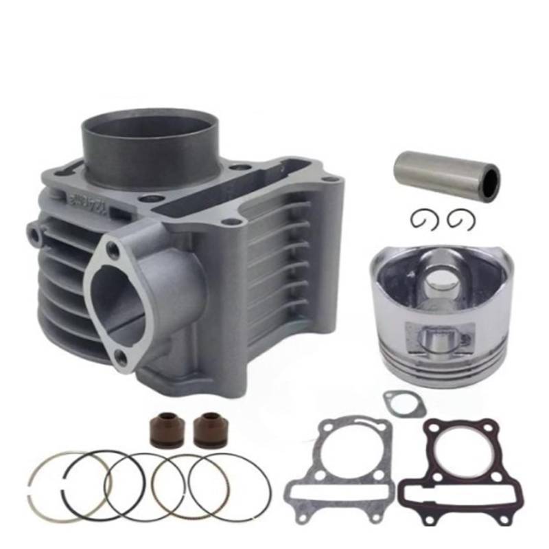 52,4mm GY6125 Zylinder Kolben Kit for GY6125 GY6 125 152QMI 1P52QMI 4-Hub Roller Moped ATV QUAD Motor Teile von SxcXChAom