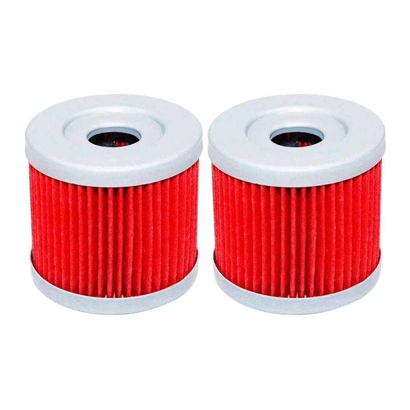 Motorrad Ölfilter for CS125 DF15MS DF15ES DF15EL DF15ML DF15RL DF9.9ML DF9.9MS DF9.9EL/RL(2pcs Red) von SxcXChAom