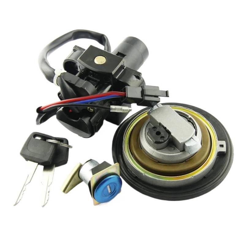 Motorrad Tankdeckel Zündschalter Sitzschloss mit Schlüsselsatz for CB250 Hornet FMX650 FMX 650 2005-2006 Zubehör von SxcXChAom