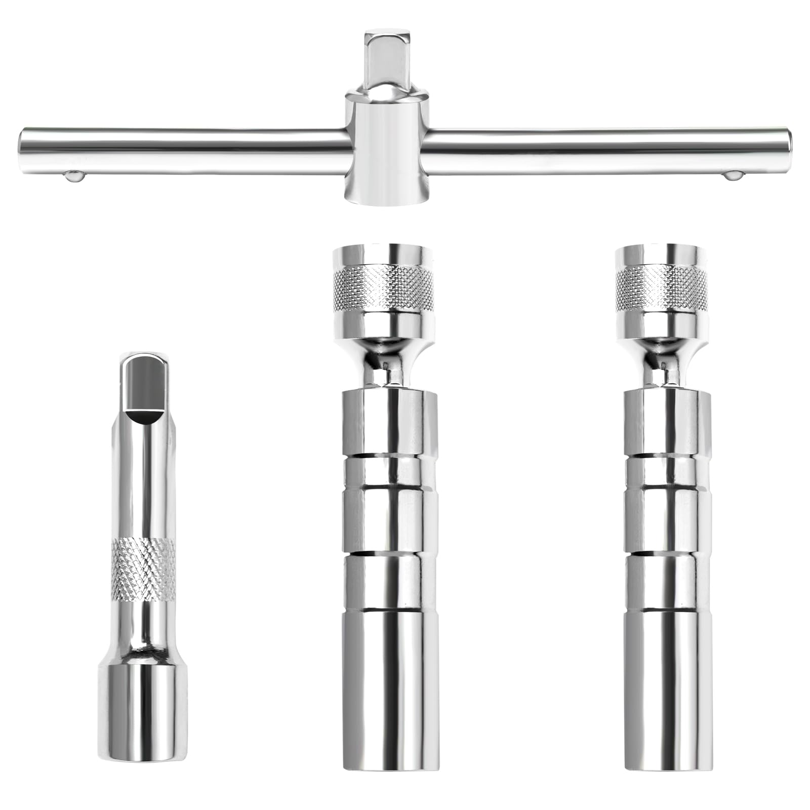 Sxutop 2 Stück Zündkerzenschlüssel Set 14mm und 16mm Magnetisch Zündkerzenschlüssel Universal Steckschlüssel Kerzenschlüssel 3/8" Drehbarer Zündkerzennuss mit Schiebe T Griff für Auto Motorrad Sxutop 2 Stück Zündkerzenschlüssel Set 14mm und 16mm Magnetisch Zündkerzenschlüssel Universal Steckschlüssel Kerzenschlüssel 3/8" Drehbarer Zündkerzennuss mit Schiebe T Griff für Auto Motorrad von Sxutop
