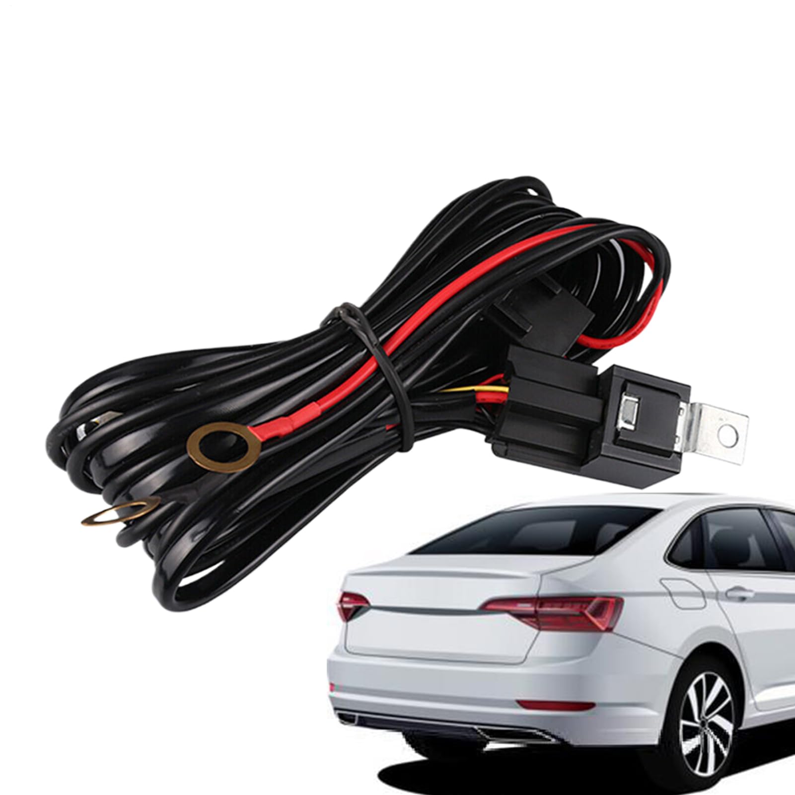 Syengery Light Bar Liring Kabeless Kit, Kabelbaum | Kabelbaum -Kit für LED -Fahrleuchten | Offroad -Fahrwerk elektrische 18AWG wasserdichte Ersatzleuchterbeleuchtung für Automotoren Automobilanhänger Syengery Light Bar Liring Kabeless Kit, Kabelbaum | Kabelbaum -Kit für LED -Fahrleuchten | Offroad -Fahrwerk elektrische 18AWG wasserdichte Ersatzleuchterbeleuchtung für Automotoren Automobilanhänger von Syengery