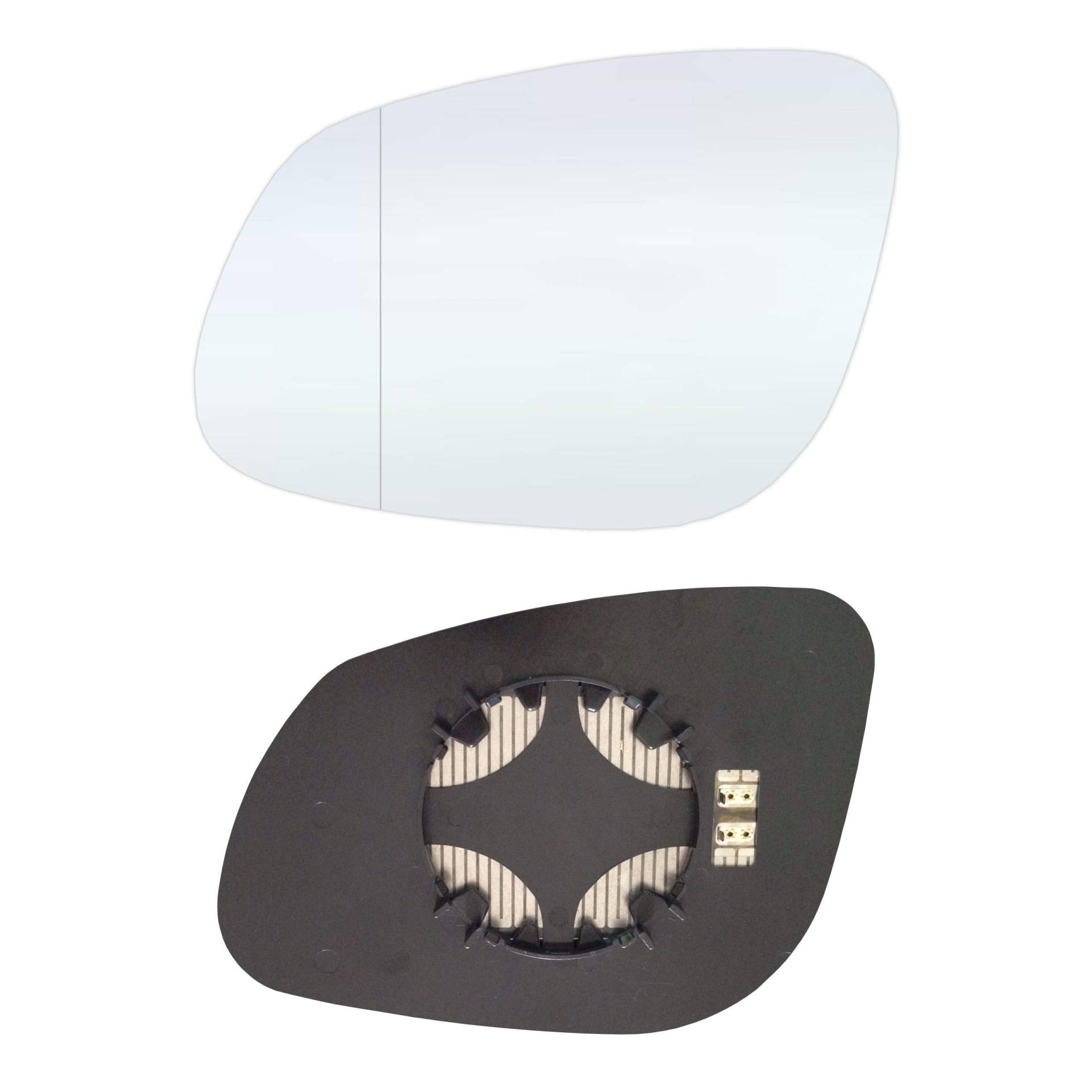 Links Fahrerseite Asphärish Spiegelglas mit Platte und Heizung #AM-PECE02-LWAH von Sylgab