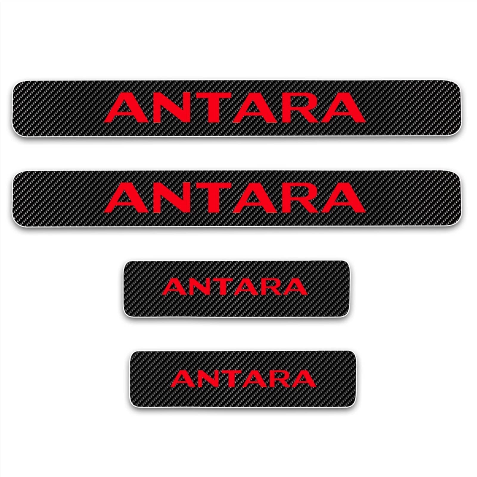 4 Stück Auto Kohlefaser Einstiegsleisten Für Op-EL Antara, Auto Scuff Plate Türschwelle Sill Aufkleber Styling Tuning Zubehör,Red 4 Stück Auto Kohlefaser Einstiegsleisten Für Op-EL Antara, Auto Scuff Plate Türschwelle Sill Aufkleber Styling Tuning Zubehör,Red von Symilov