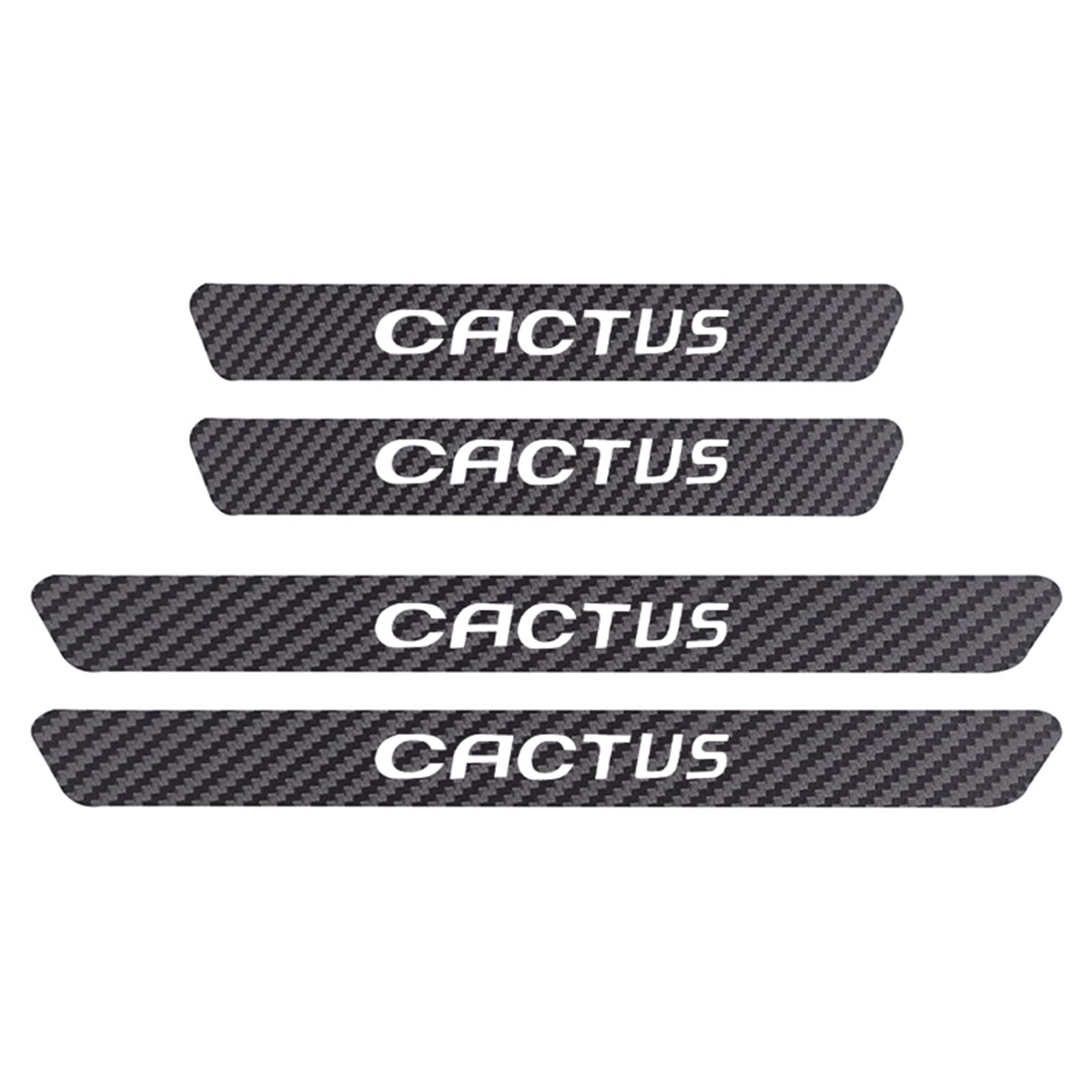 4 Stück Auto Kohlefaser Türschwellen Aufkleber Anti Kratz Abnutzungs Einstiegsleisten Schutz Für Citr-oen Cactus C8 C6 C5 C4L C4 C3 C2 C1 DS DS3 DS5 DS7 DS9 Auto Dekorations ZubehöR,Cactus von Symilov