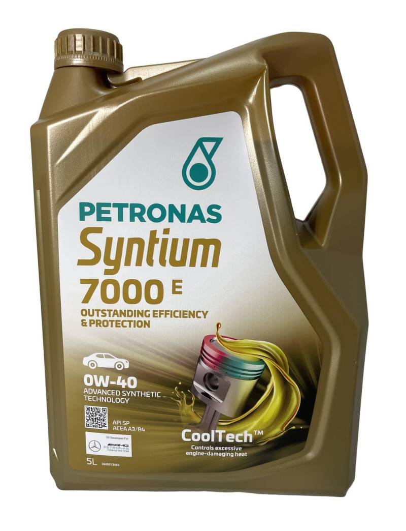Motoröl Petronas Syntium 7000 E 0W40, 5 Liter MB229.5 von Syntium