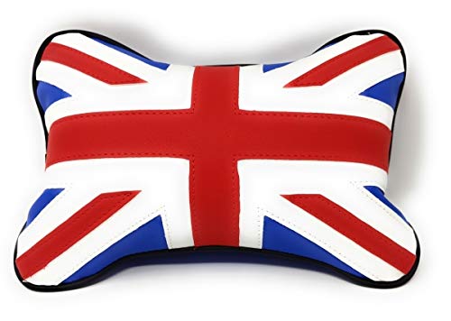 System-S KFZ Auto Kopfkissen Nackenkissen Kissen Kopfstütze United Kingdom Style Kunstleder von System-S