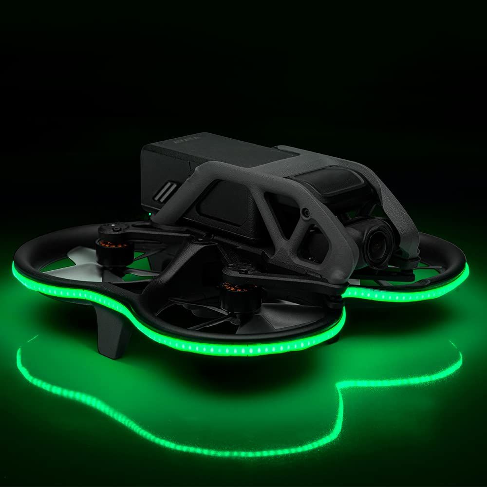LED-Lichtleiste für DJI Avata, lichtemittierende Anti-Kollisions-Nachtkampf-Warnlichtleiste, Drohnen-Quadcopter-Zubehör (Fluoreszierende Farbe) von Szaerfa
