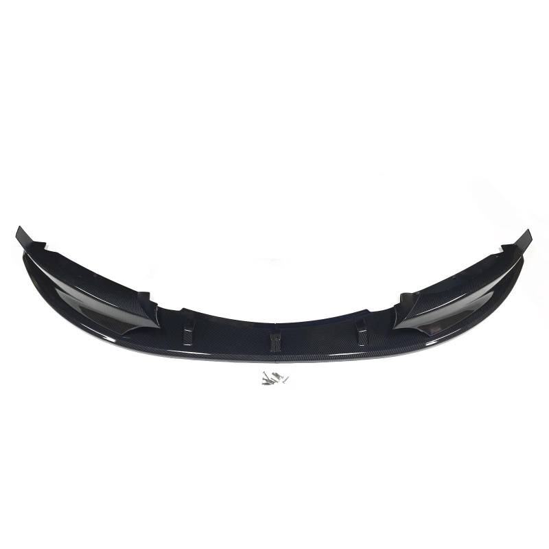 Szwaldaper, for, 1er E82 E88 M Sport 2007-2013 Frontspoilerlippe Carbonfaser-Optik/schwarz glänzend Seitliche Lüftungsschlitz-Splitterabdeckung Lüftungsblende für Nebelscheinwerfer(Carbon Fiber Look von Szwaldaper