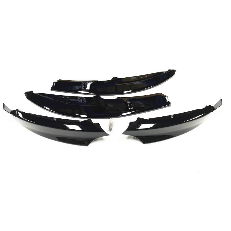 Szwaldaper, for, 1er E82 E88 M Sport 2007-2013 Frontspoilerlippe schwarz/Carbonfaser-Optik + seitliche Lüftungsschlitzabdeckung Splitter Lüftungsblende für Nebelscheinwerfer(Carbon Fiber Look) von Szwaldaper