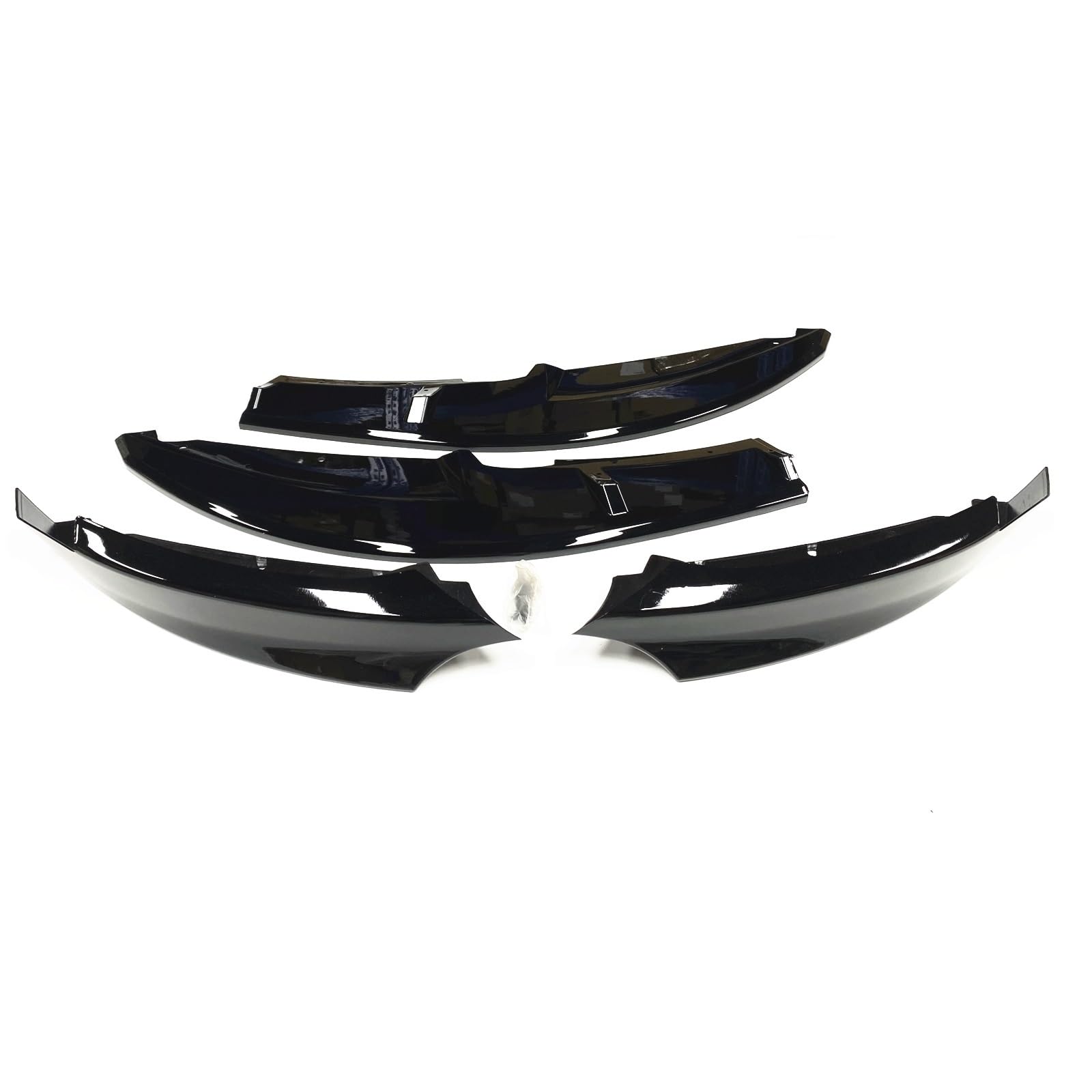Szwaldaper, for, 1er E82 E88 M Sport 2007-2013 Frontspoilerlippe schwarz/Carbonfaser-Optik + seitliche Lüftungsschlitzabdeckung Splitter Lüftungsblende für Nebelscheinwerfer(Glossy Black) von Szwaldaper