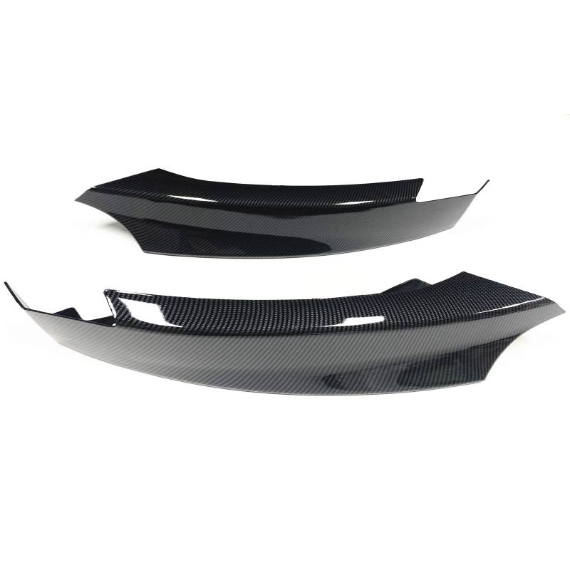Szwaldaper, for, 1er E82 E88 M Sport 2007-2013 Frontstoßstange Seitenspoilerabdeckung Lippe ABS Carbonfaser-Optik Auto Lüftungsgitter Splitter Lüftungsblende für Nebelscheinwerfer(Carbon Fiber Look) von Szwaldaper