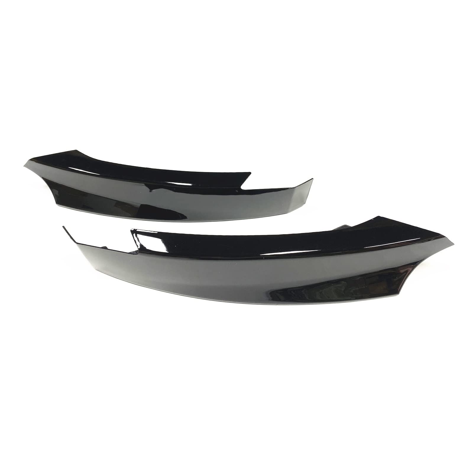 Szwaldaper, for, 1er E82 E88 M Sport 2007-2013 Frontstoßstange Seitenspoilerabdeckung Lippe ABS Carbonfaser-Optik Auto Lüftungsgitter Splitter Lüftungsblende für Nebelscheinwerfer(Glossy Black) von Szwaldaper