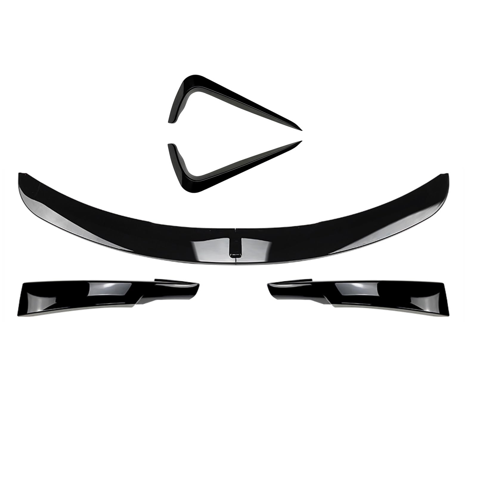 Szwaldaper, for, 3er E90 E91 LCI M Sport 325i 335i 2009-2012 Frontspoilerlippe Splitter + seitlicher Lüftungsschlitz-Ansaugrahmen-Ziersatz Lüftungsblende für Nebelscheinwerfer(Glossy Black) von Szwaldaper