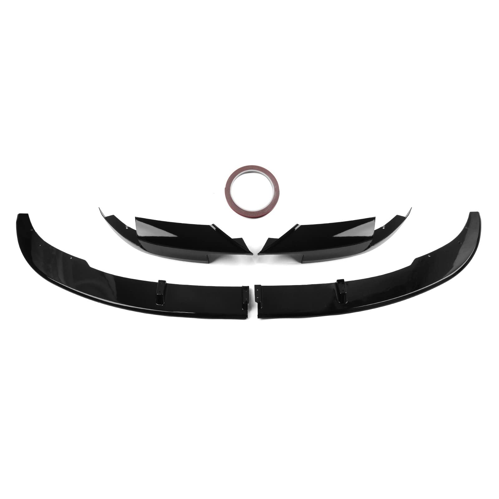 Szwaldaper, for, 5er F10 M5 2012-2016 Schwarz glänzend Auto Frontstoßstangenspoilerlippe + untere Entlüftungsecke Spat Seitensplitter Abdeckung Schutz Lüftungsblende für Nebelscheinwerfer Szwaldaper, for, 5er F10 M5 2012-2016 Schwarz glänzend Auto Frontstoßstangenspoilerlippe + untere Entlüftungsecke Spat Seitensplitter Abdeckung Schutz Lüftungsblende für Nebelscheinwerfer von Szwaldaper