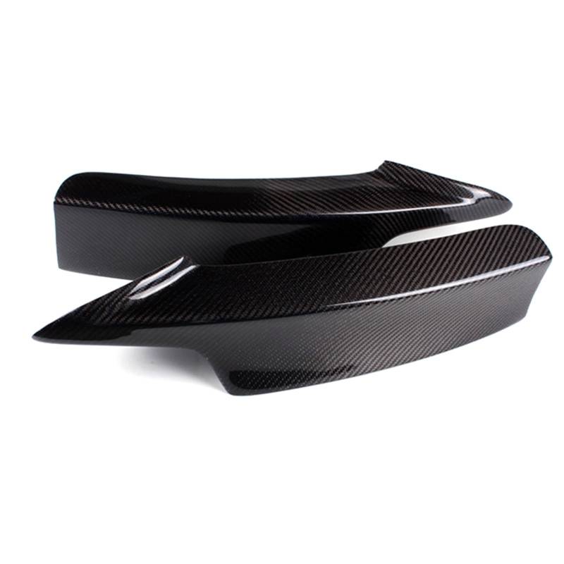 Szwaldaper, for, F30 Limousine mit M-Tech Sport 2012-2018, Schwarz glänzend/Kohlefaser-Optik, Frontstoßstange, Seitenspoilerabdeckung, Lüftungsschlitz-Verkleidung, Splitter Lüftungsblende für Nebels von Szwaldaper