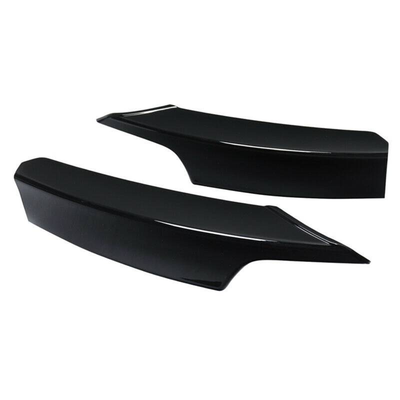 Szwaldaper, for, F30 Limousine mit M-Tech Sport 2012-2018, Schwarz glänzend/Kohlefaser-Optik, Frontstoßstange, Seitenspoilerabdeckung, Lüftungsschlitz-Verkleidung, Splitter Lüftungsblende für Nebels von Szwaldaper