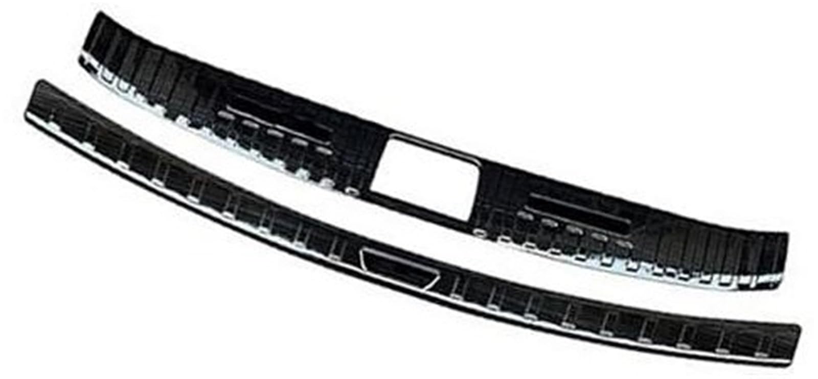 Szwaldaper, for Kia, for Carnival KA4 2022 Heckstoßstange Anti-Kick-Abdeckung Dekoration Kofferraumtürschwelle Anti-Schmutz-Außenteile Auto-Heckstoßstangenschutz aus Gummi(Black) von Szwaldaper
