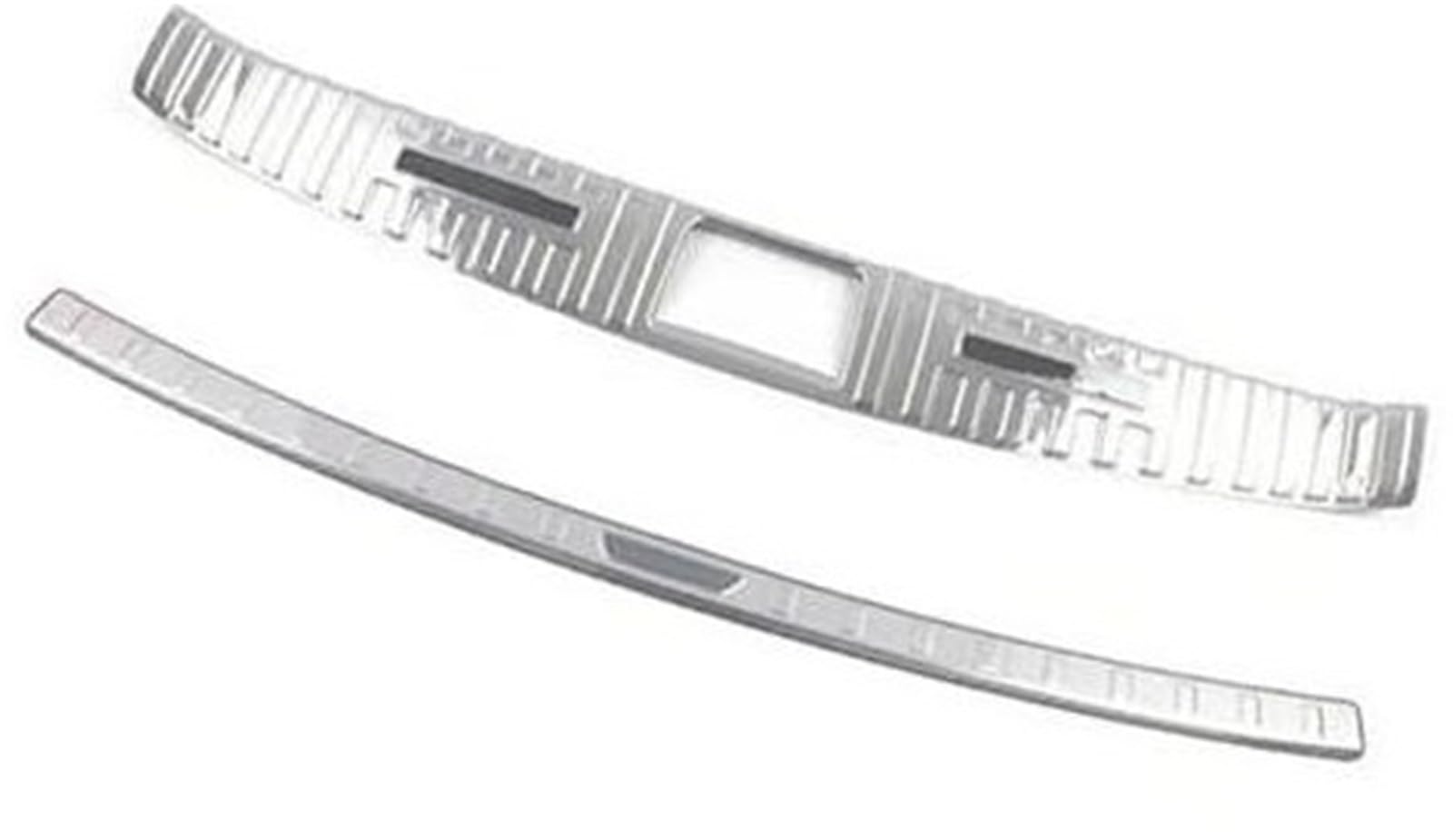 Szwaldaper, for Kia, for Carnival KA4 2022 Heckstoßstange Anti-Kick-Abdeckung Dekoration Kofferraumtürschwelle Anti-Schmutz-Außenteile Auto-Heckstoßstangenschutz aus Gummi(Silver) von Szwaldaper