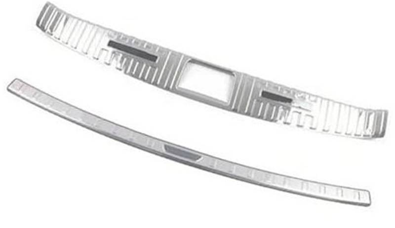 Szwaldaper, for Kia, for Carnival KA4 2022 Heckstoßstange Anti-Kick-Abdeckung Dekoration Kofferraumtürschwelle Anti-Schmutz-Außenteile Auto-Heckstoßstangenschutz aus Gummi(Silver) von Szwaldaper