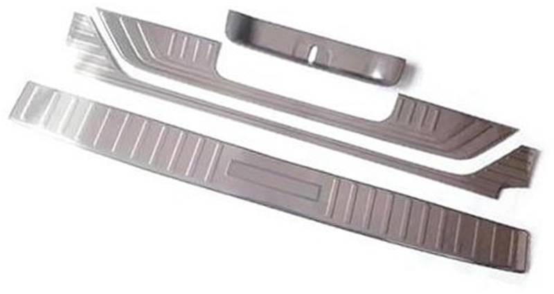 Szwaldaper, for Mercedes, for Benz, for Vito V-Klasse W447 2014 2015–2022, hinterer Kofferraum, innen und außen, Stoßstangenplatte, Schutzabdeckungs-Set Auto-Heckstoßstangenschutz aus Gummi(Black All von Szwaldaper