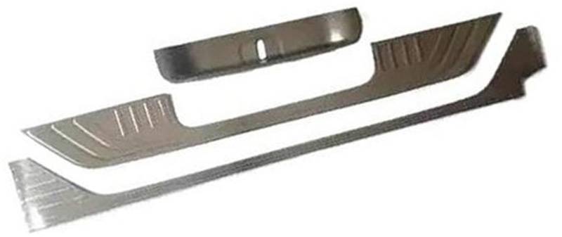 Szwaldaper, for Mercedes-Benz, V-Klasse V-Klasse, for Vito W447 2016–2022, Heckstoßstangenschutz, Schweller, Kofferraum, Trittplatte, Abdeckung Auto-Heckstoßstangenschutz aus Gummi(Black Inner Silver von Szwaldaper
