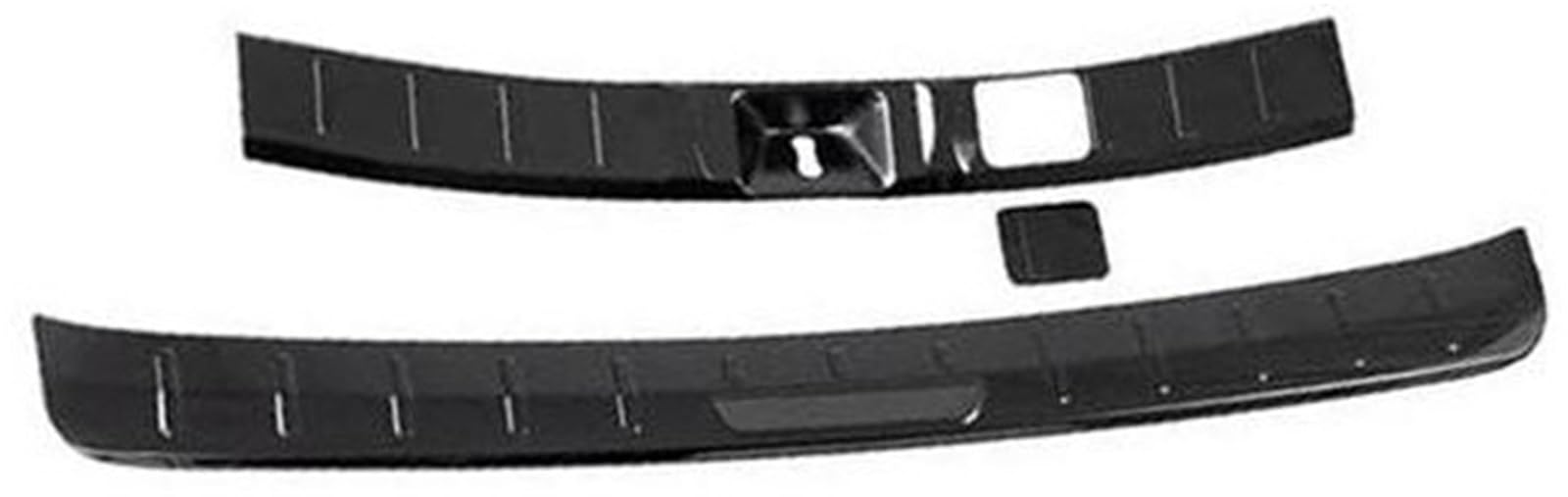 Szwaldaper, for Mitsubishi, for Outlander 3 2016–2022, Auto-Heckstoßstangenabdeckung, hintere Kofferraumverkleidung, Stick, Styling, Außendekoration Auto-Heckstoßstangenschutz aus Gummi(Black) von Szwaldaper