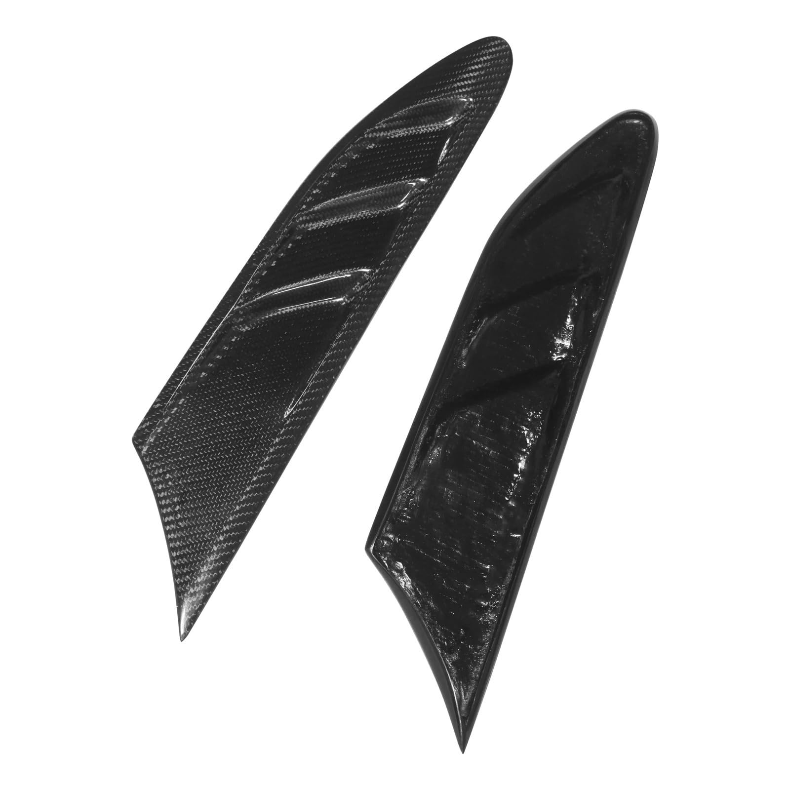 Szwaldaper, for Subaru, BRZ, for Toyota, 86 GT, for Scion, FR-S GT86 2012-2020 Autoseite Kotflügel Entlüftungsleiste Kohlefaser Canard Splitter Spoilerabdeckung Lüftungsblende für Nebelscheinwerfer von Szwaldaper