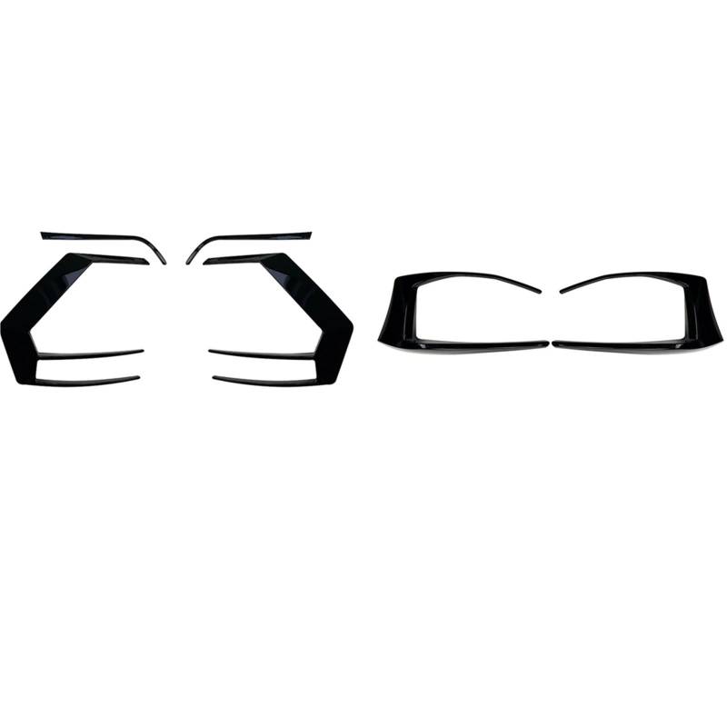 Szwaldaper, for VW, for Golf, 7 MK7 GTI R GTD R400 2012-2015 Heckstoßstange Lüftungsschlitzblende Nebelscheinwerferabdeckung Rückleuchtenrahmen Spoiler Splitter Lüftungsblende für Nebelscheinwerfer(6 von Szwaldaper