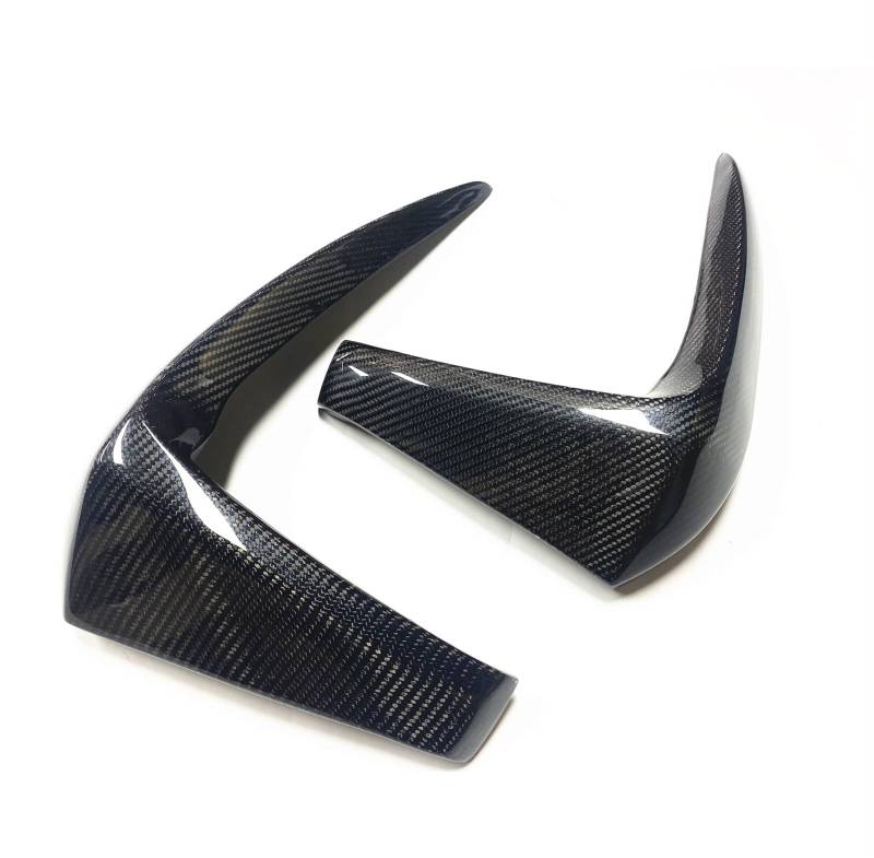 Szwaldaper, for VW, for Golf, GTI MK7.5 2018-2020 Frontstoßstange Seitliche Lüftungsschlitzabdeckung Verkleidung Kohlefaser Nebelscheinwerferrahmen Spoiler Splitter Lüftungsblende für Nebelscheinwerf von Szwaldaper