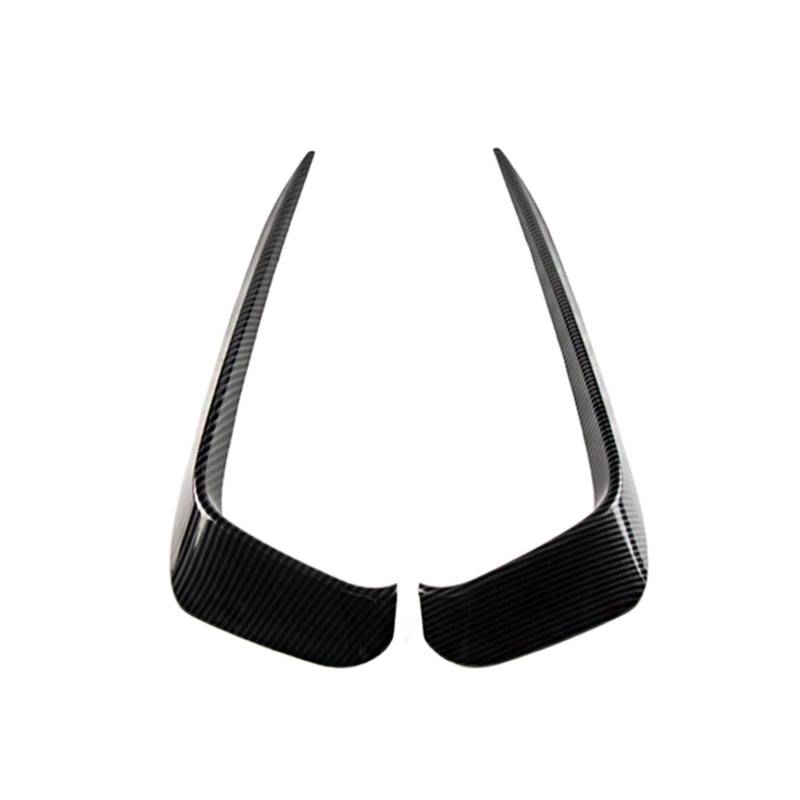 Szwaldaper, for VW, for Jetta, MK7 2019-22 Schwarz Frontspoiler Stoßstange Canards Verkleidung Nebelscheinwerfer Lampe Augenbraue Augenlid Braue Entlüftungssplitter Lüftungsblende für Nebelscheinwerf von Szwaldaper