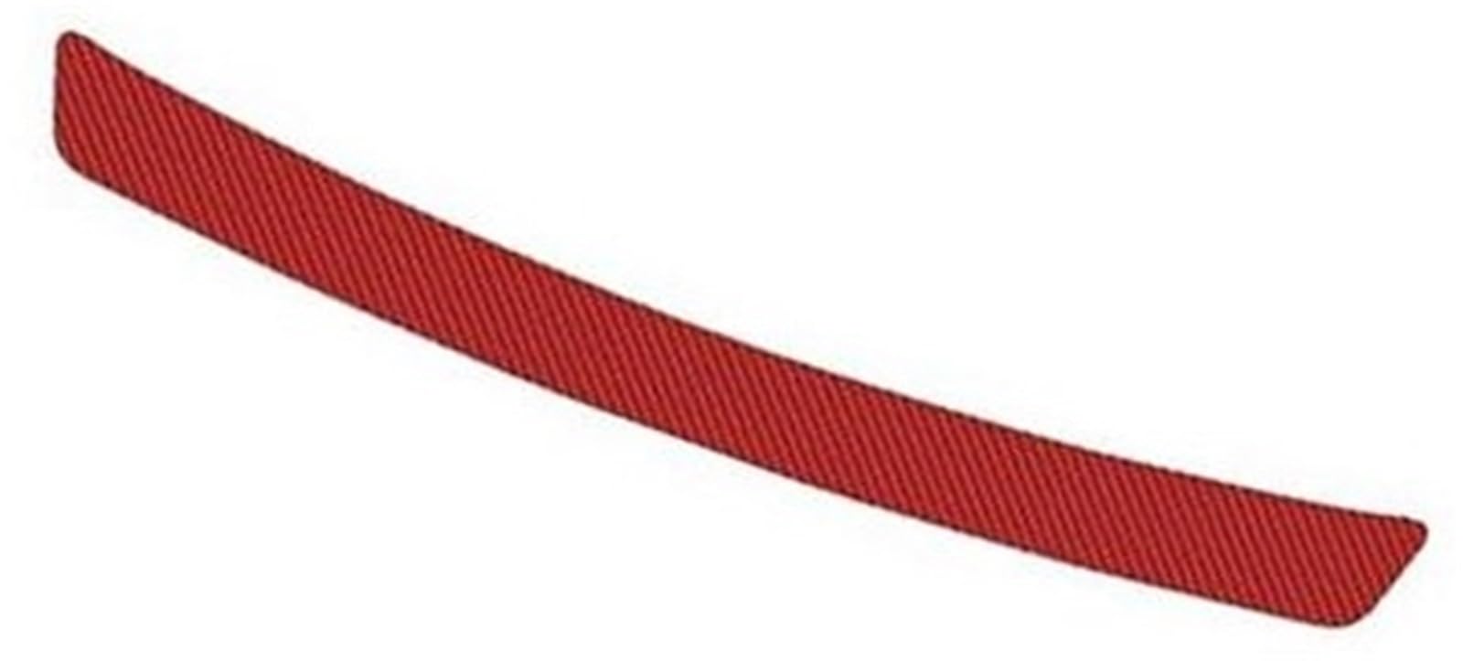 Szwaldaper, for VW, for Polo, for Passat, B5 B6 B7 CC, for Golf, 4 5 6 7, for Touran, T5, for Tiguan, Kofferraumschutz-Aufkleber-Styling Auto-Heckstoßstangenschutz aus Gummi(Red) von Szwaldaper