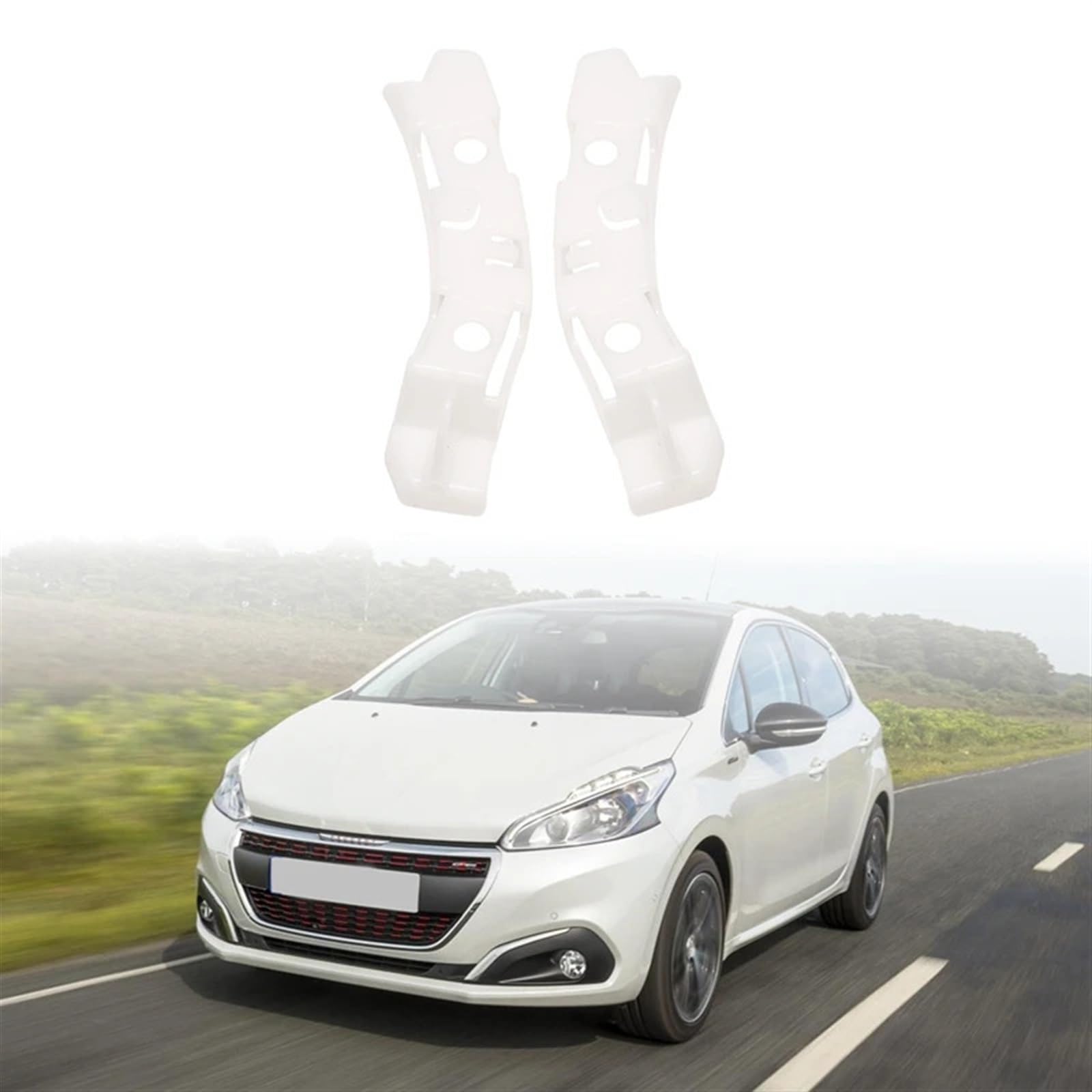 Szwaldaper 1607398380 Halterung for vordere Linke und rechte Stoßstange, seitlich, for Peugeot 208 2012–2015 Abdeckung für die Stoßstangenhalterung Szwaldaper 1607398380 Halterung for vordere Linke und rechte Stoßstange, seitlich, for Peugeot 208 2012–2015 Abdeckung für die Stoßstangenhalterung von Szwaldaper