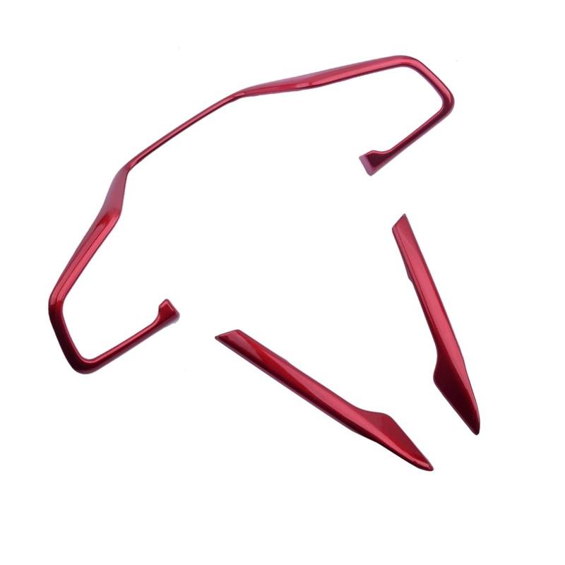 Szwaldaper 1Set Lenkrad Dekor Abdeckung Trim CR-V CRV 2017 2018 2019 2020 Auto Dekoration Zubehör Rot Auto-Lenkradaufkleber von Szwaldaper