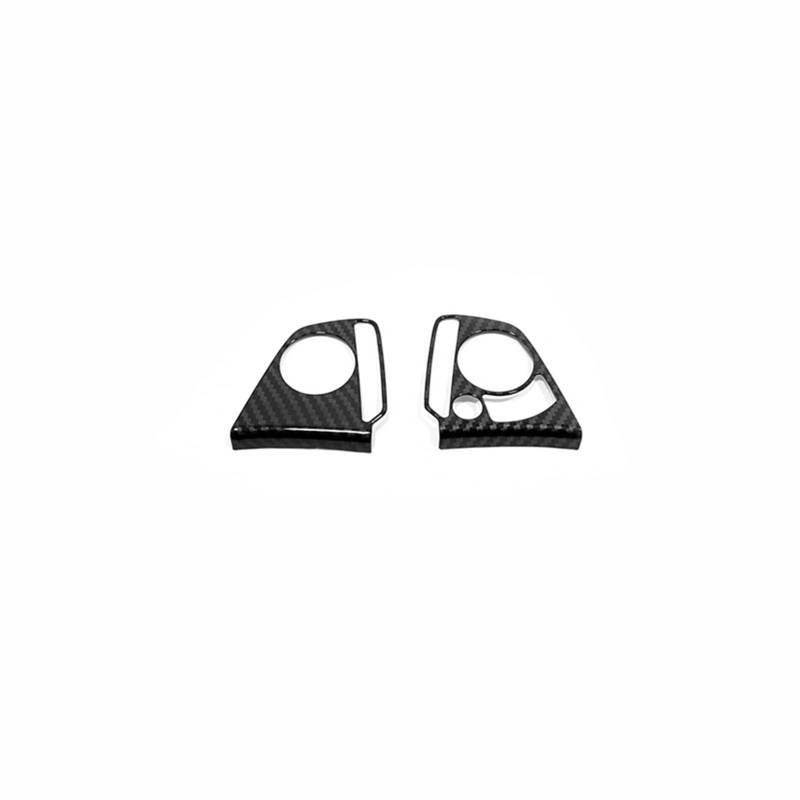 Szwaldaper 2 Stück Auto Lenkrad Knopf Rahmen Abdeckung Zieraufkleber Auto Styling CR-V CRV 2017 2018 Auto-Lenkradaufkleber(Carbon Fiber) von Szwaldaper