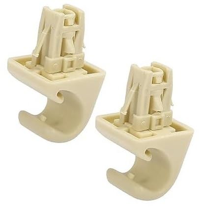 Szwaldaper 2 stücke Beige Auto Sonnenblende Haken Clip Halterung Retainer 74348-33040 Auto-Sonnenblenden-Clip von Szwaldaper