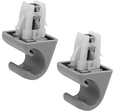 Szwaldaper 2 stücke Grau Auto ABS Sonnenblende Haken Halterung Retainer 74348-33040 Auto-Sonnenblenden-Clip von Szwaldaper